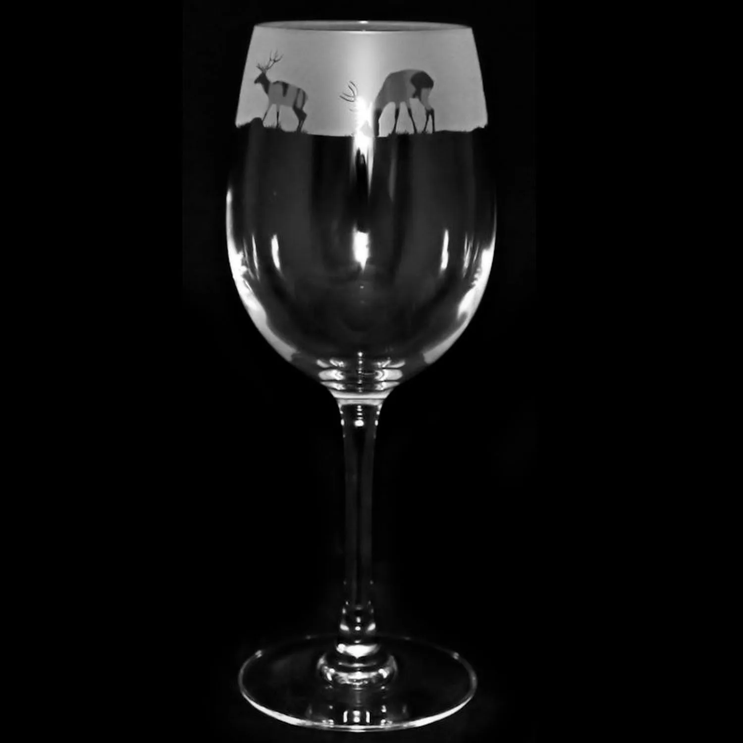 The Milford Collection Stag Wine Glass