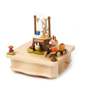 Tree Trunk Wooden Music Box