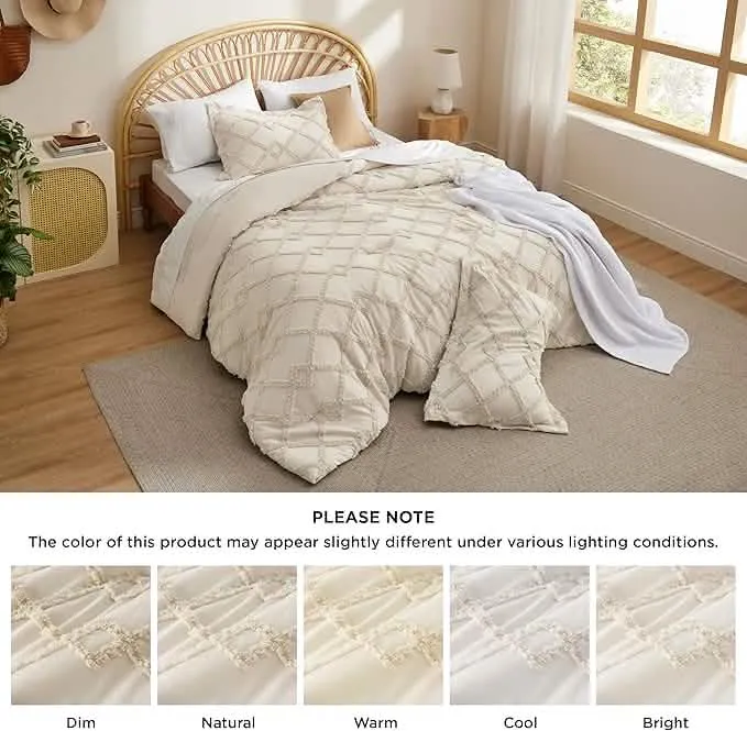 Tufted Embroidery Comforter Set