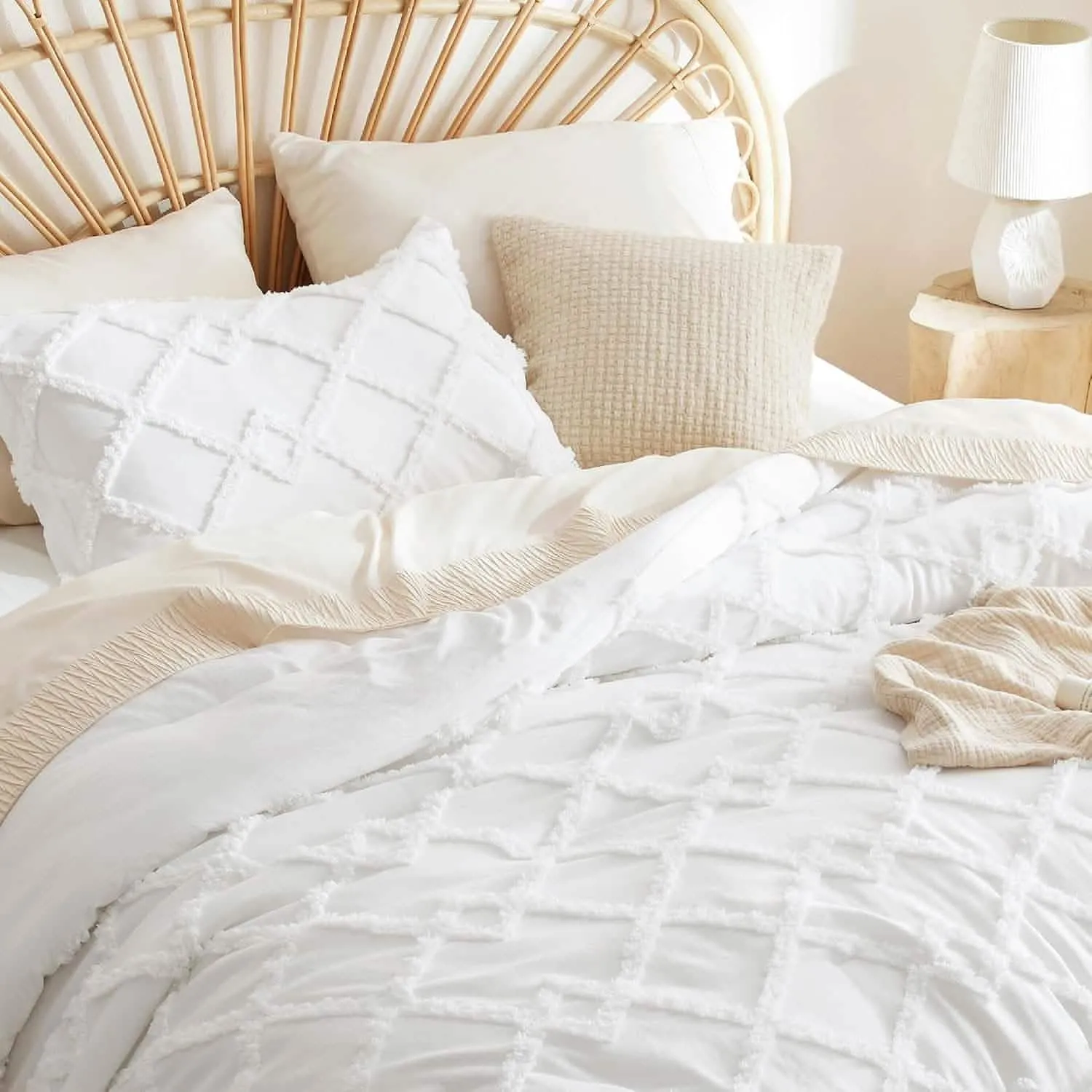 Tufted Embroidery Comforter Set