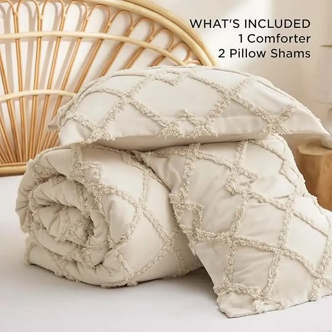 Tufted Embroidery Comforter Set