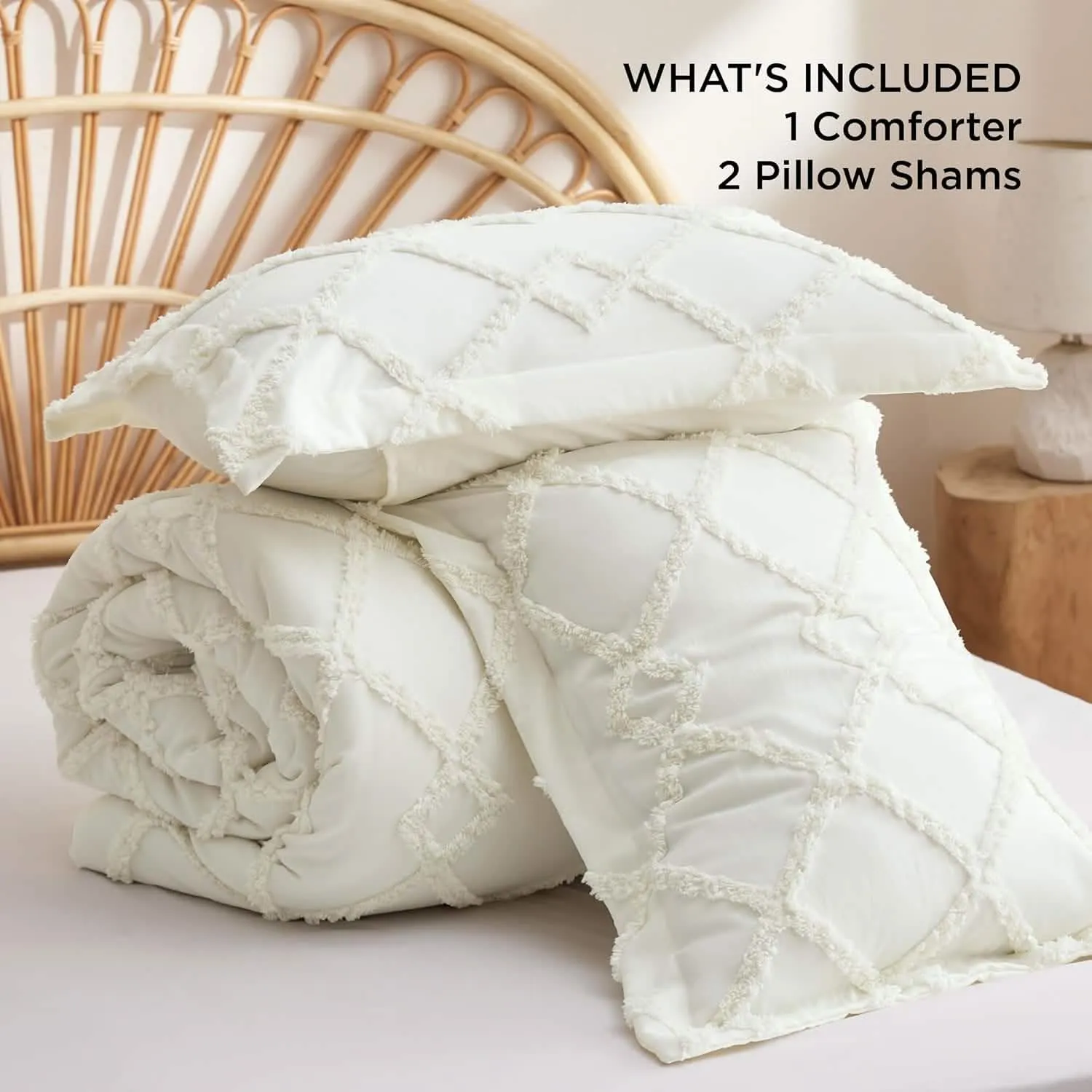 Tufted Embroidery Comforter Set