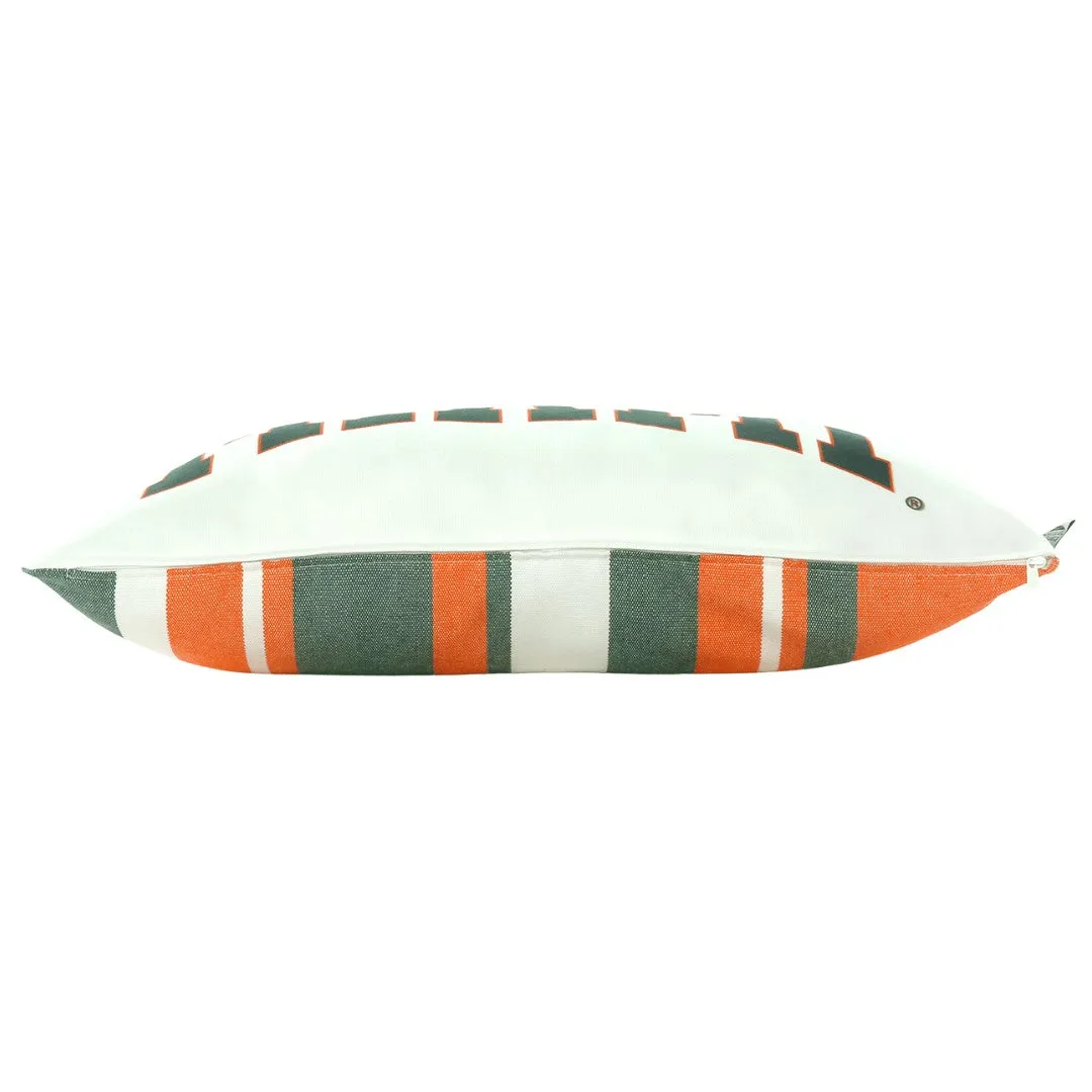 University of Miami Hurricanes Lumbar Pillow Cover | MIAMI