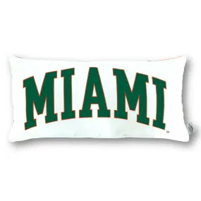 University of Miami Hurricanes Lumbar Pillow Cover | MIAMI