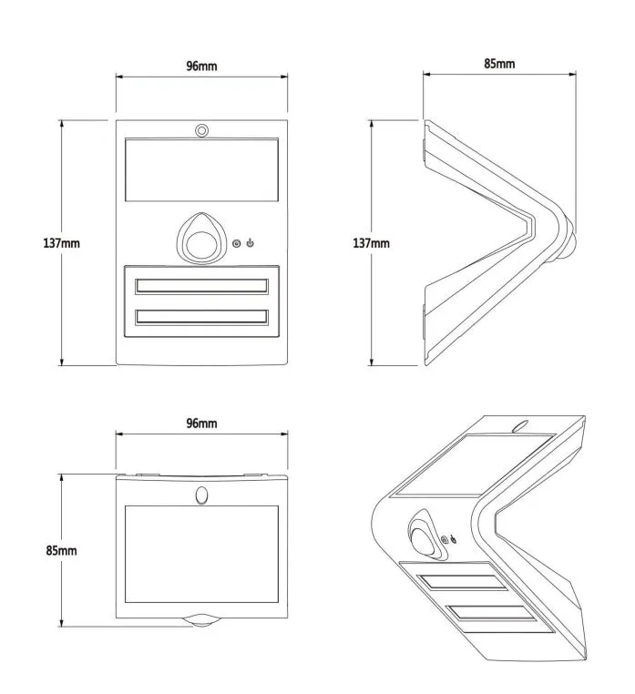 V-style Waterproof IP65 Solar Motion #1103