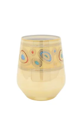 Vietri Regalia Cream Stemless Wine