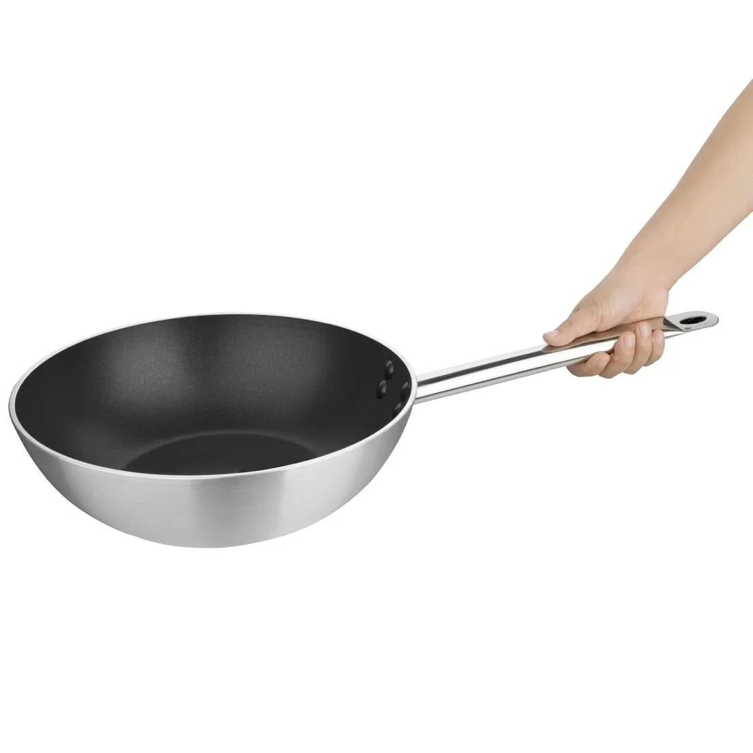 Vogue Non-stick Teflon Aluminium Platinum Plus Wok 300mm - FB690