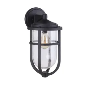 Voyage 1 Light Large Outdoor Wall Lantern in Midnight