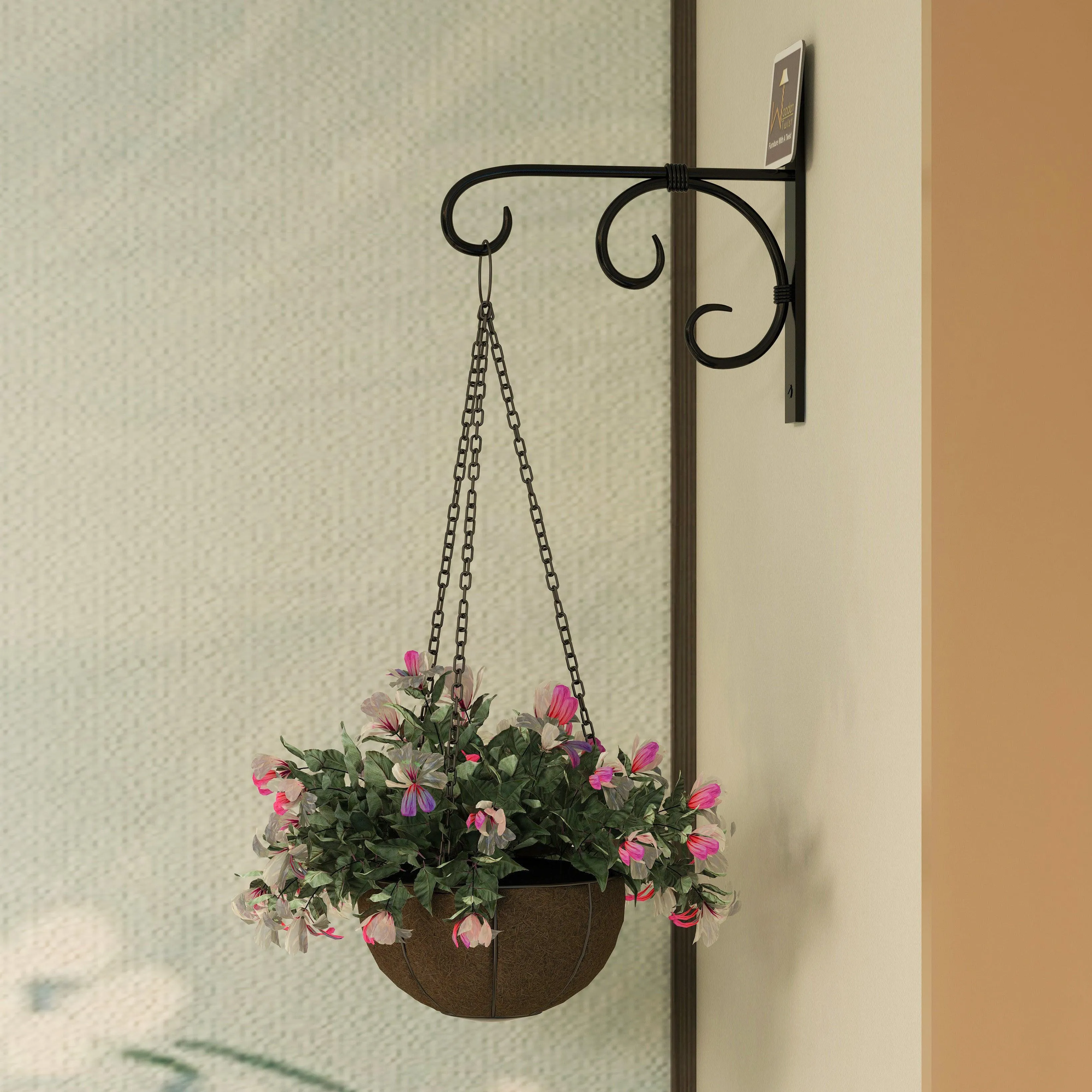 Wall Mounted Metal Bracket for Hanging Pot