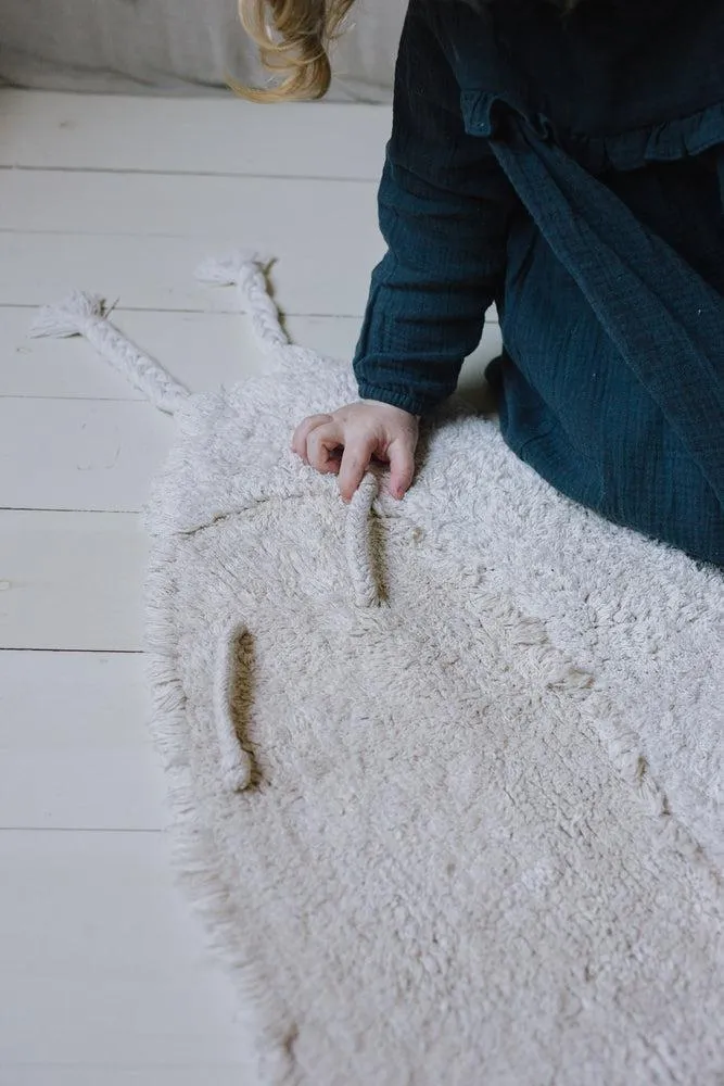 WASHABLE ANIMAL COTTON RUG SNAIL