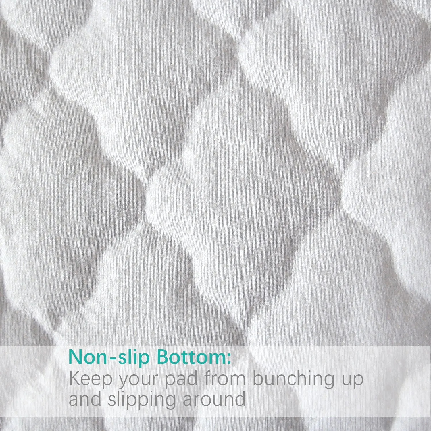 Waterproof Crib Mattress Protector Pad | Bed Pad Mat - 52" x 28", Anti Slip & Durable, Grey