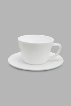 White Cup And Saucer