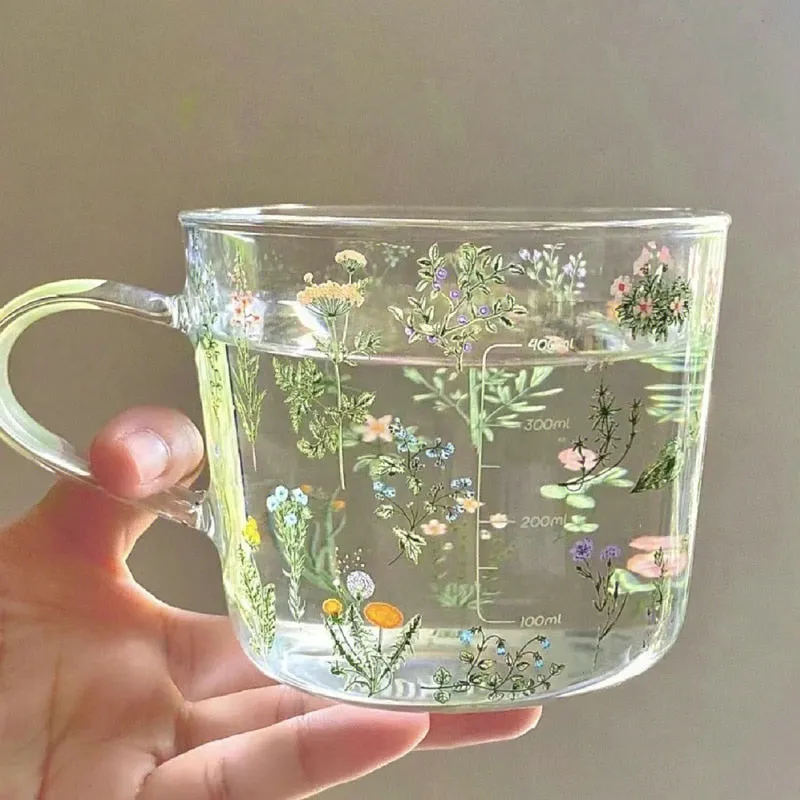 Wildflower Glass Cup