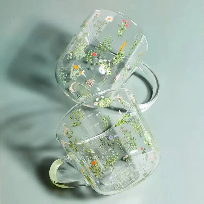 Wildflower Glass Cup