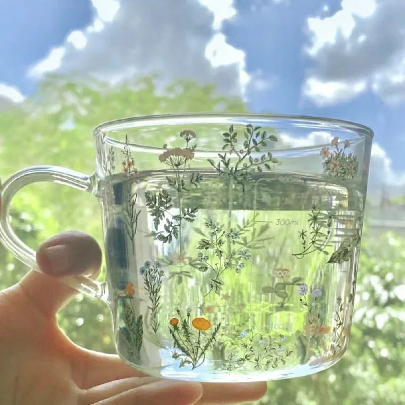 Wildflower Glass Cup