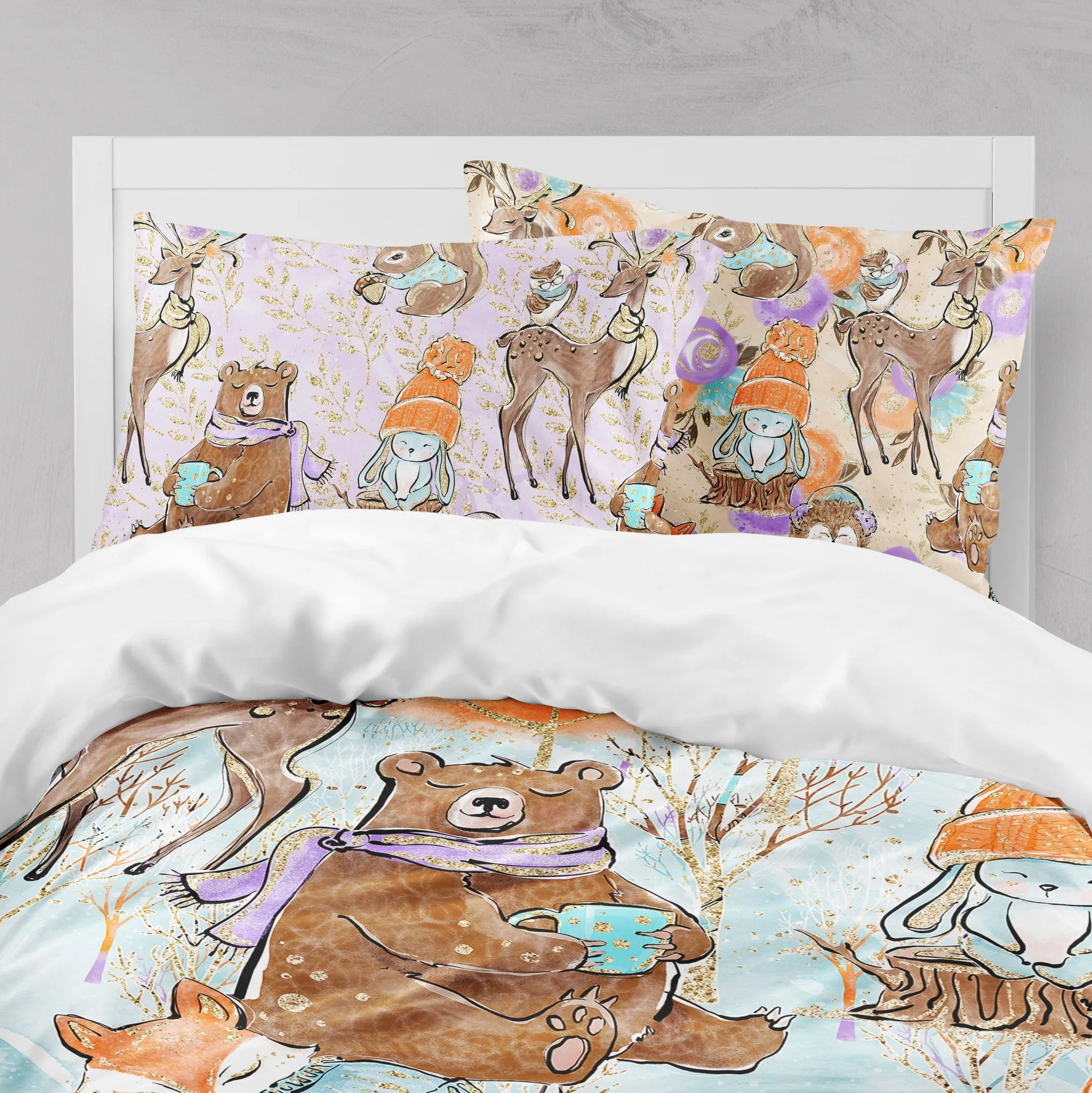 Winter Mornings Woodland Crib and Toddler Bedding Collection