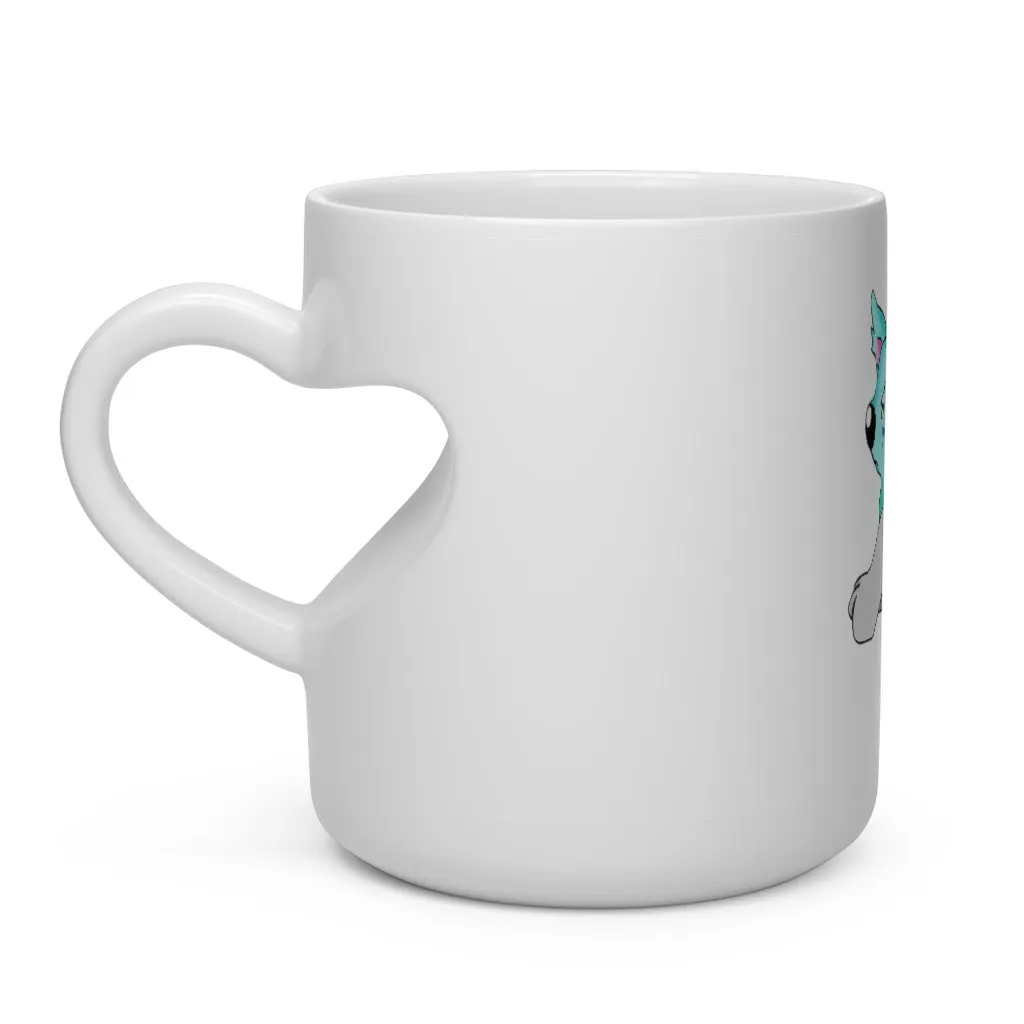 Wolfin Heart Shape Mug