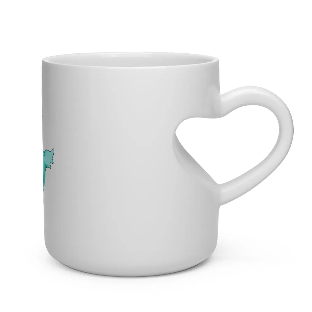 Wolfin Heart Shape Mug