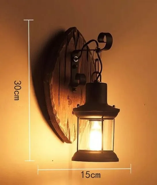 Wooden LED Wall Sconce