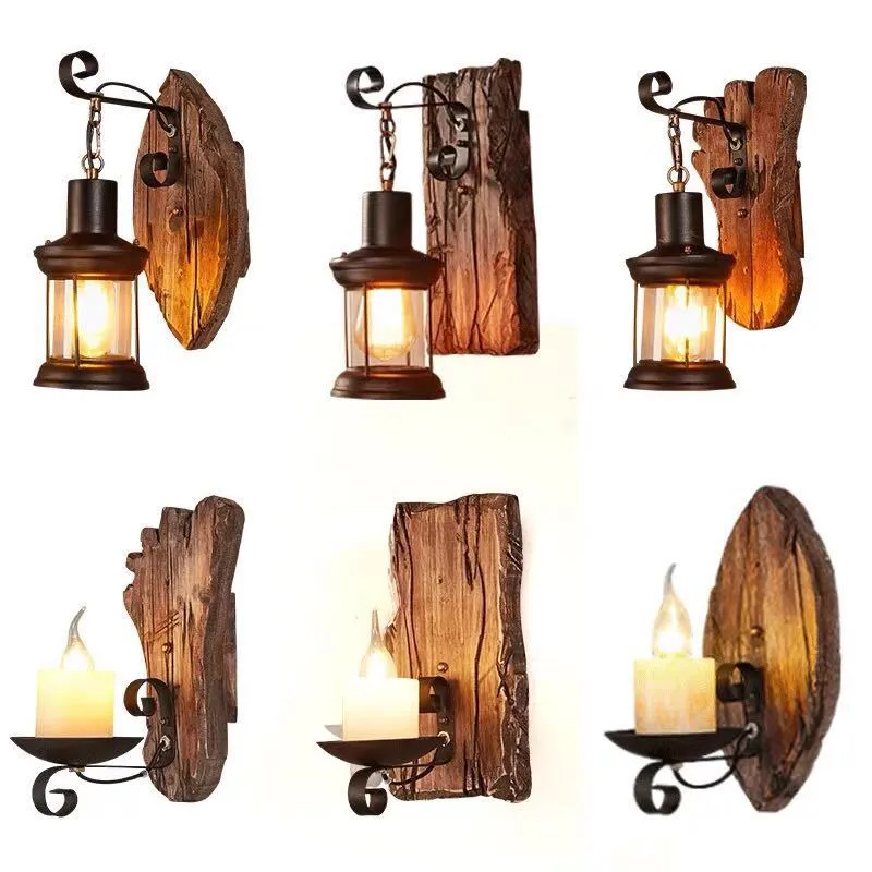 Wooden LED Wall Sconce