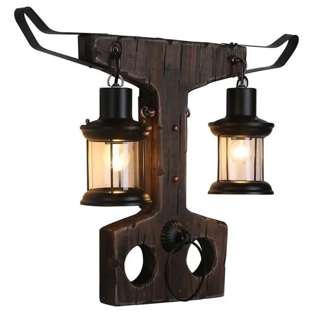 Wooden LED Wall Sconce