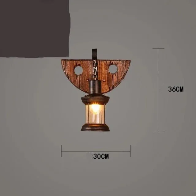 Wooden LED Wall Sconce