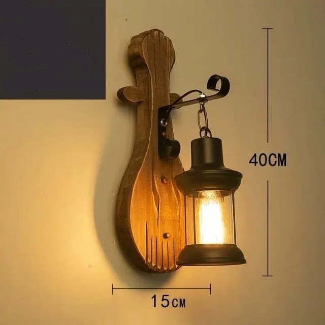 Wooden LED Wall Sconce