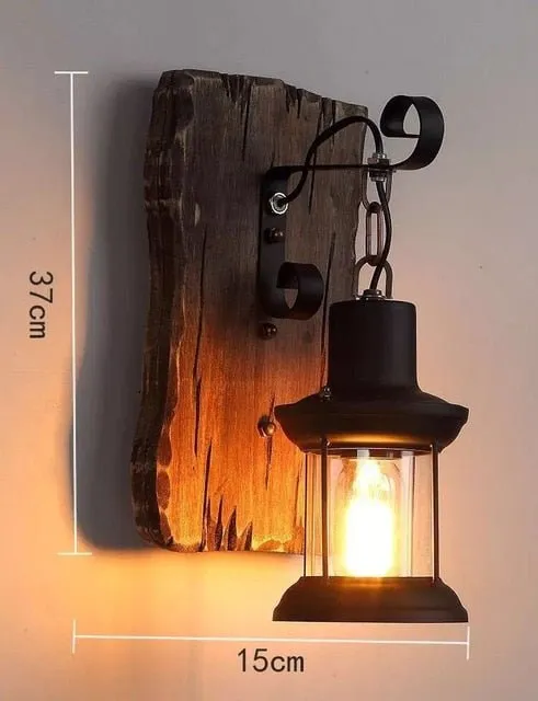 Wooden LED Wall Sconce