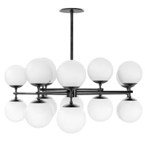 Zodiac Chandelier, Black Gunmetal